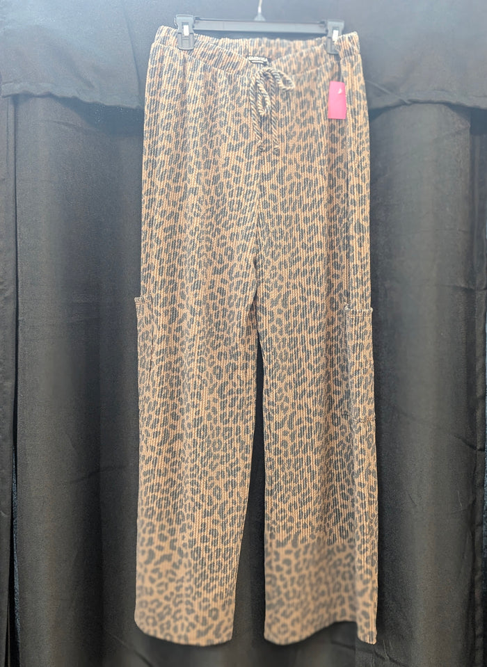 Animal Print Casual Pants