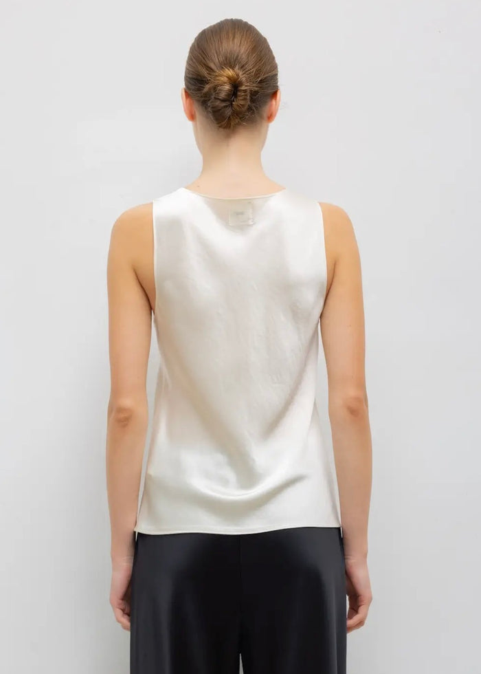 Barb Bias Tank (Creme)