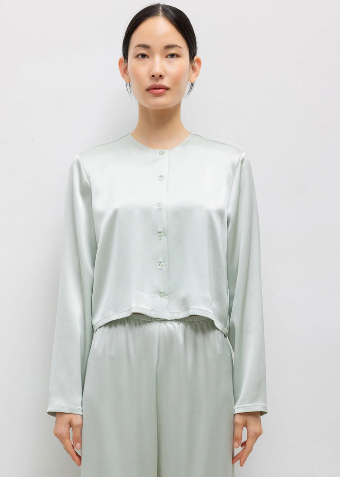 Barb Crew Cardigan (Watercress)
