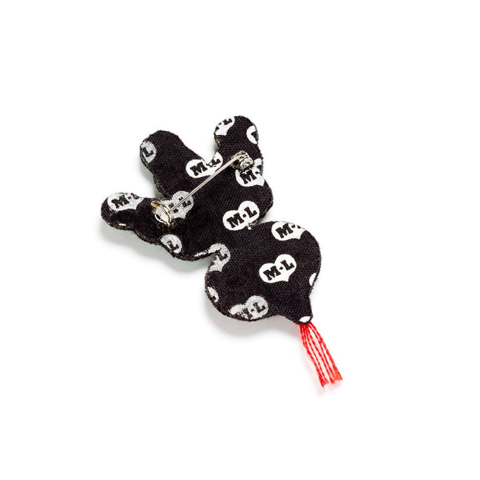 Beetroot brooch