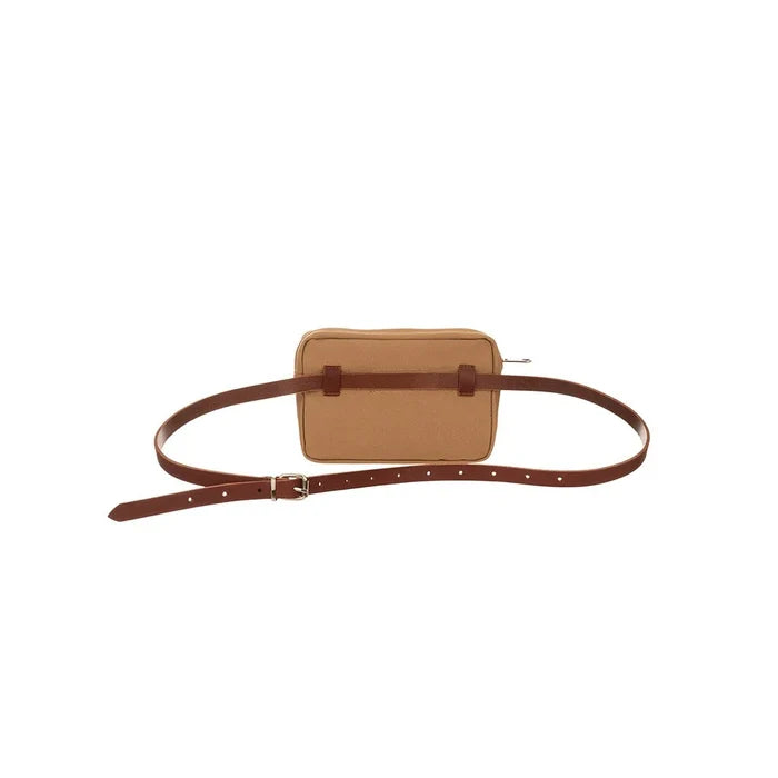 BELT BAG - BEIGE X COGNAC
