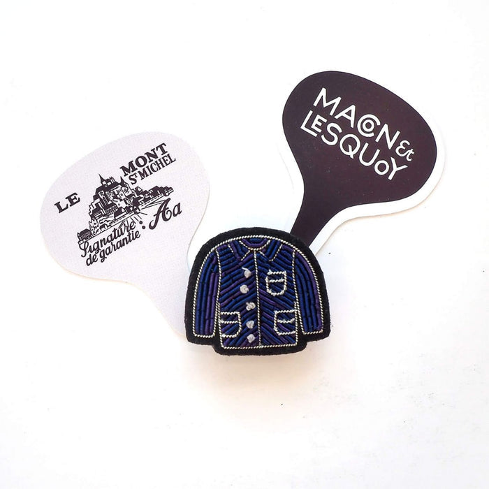 Blue Coat Brooch