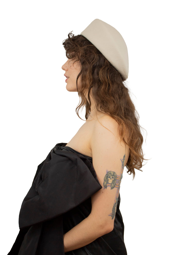 BONNIE BERET in BONE