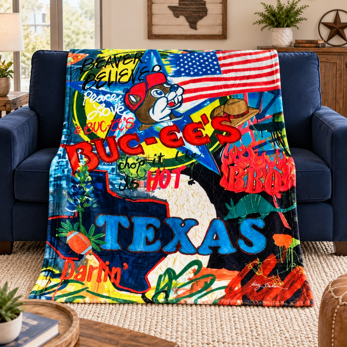 Buc-ee's Texas Throw Blanket