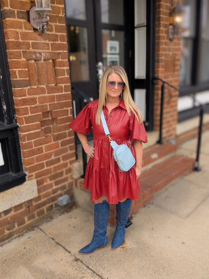 Burgundy Dress