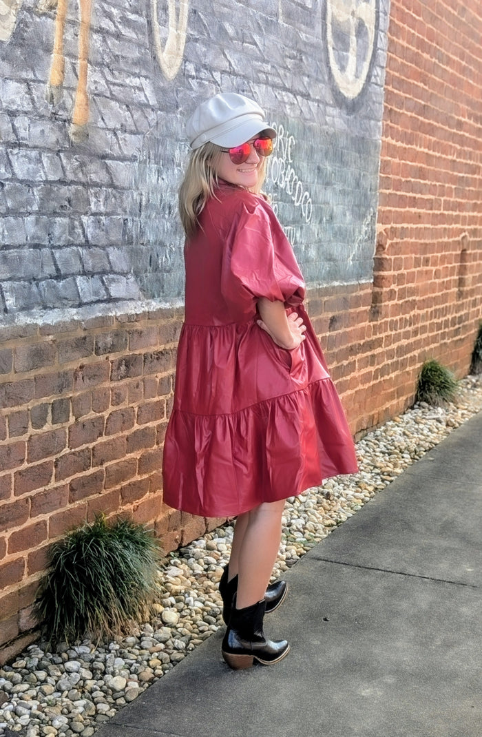 Burgundy Dress