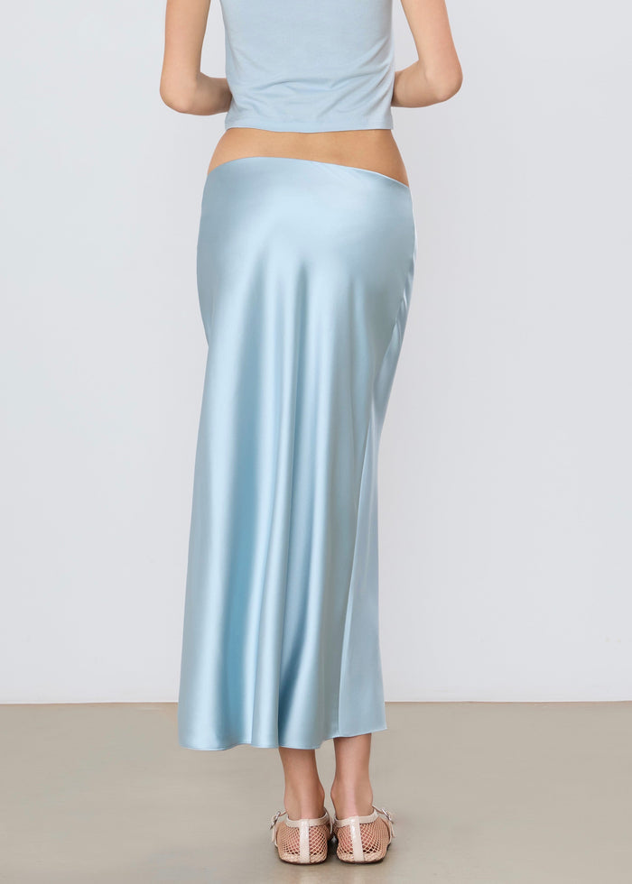 Camila Ankle Skirt (Dusty Blue)