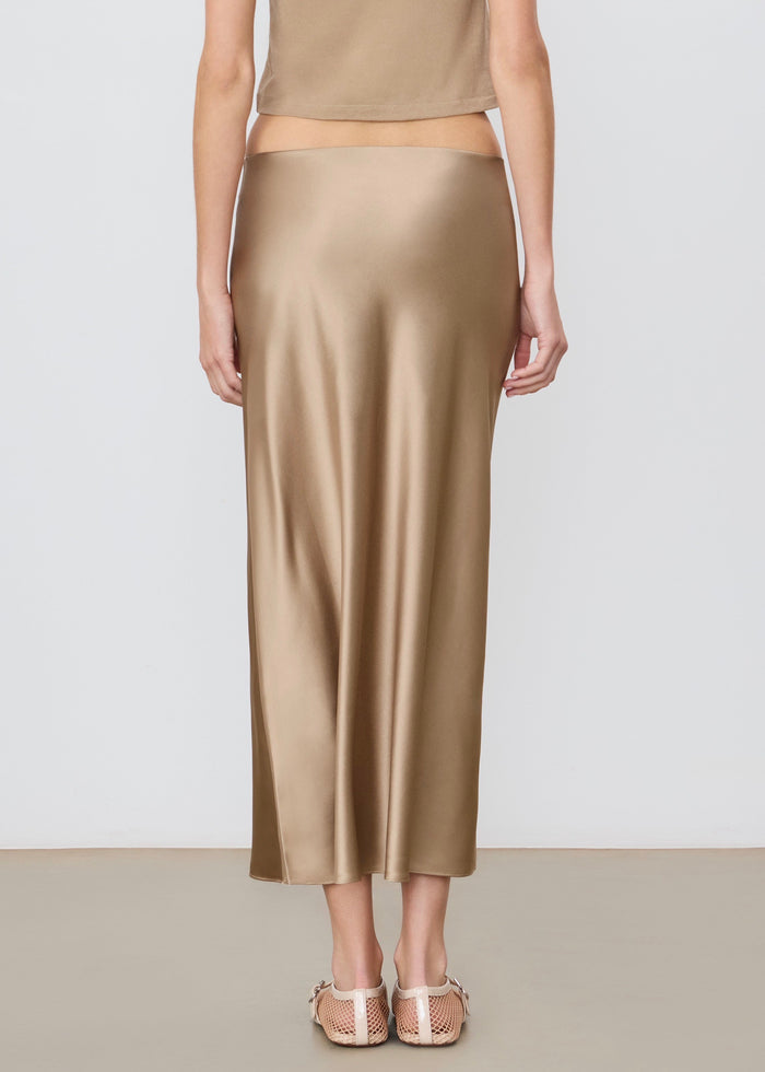 Camile Ankle Skirt (Taupe)