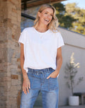 Camille Cotton Top - White