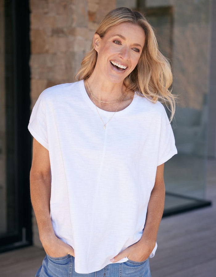 Camille Cotton Top - White