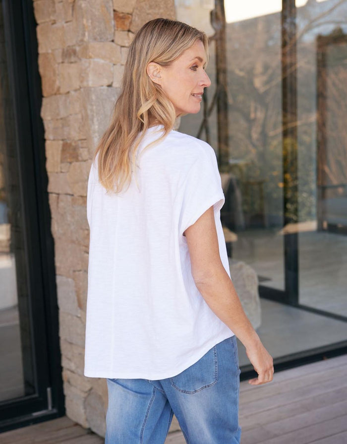 Camille Cotton Top - White