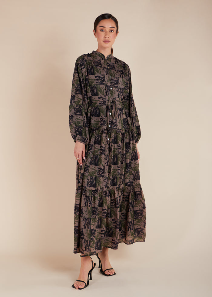 Camo Tiered Maxi - Final Sale