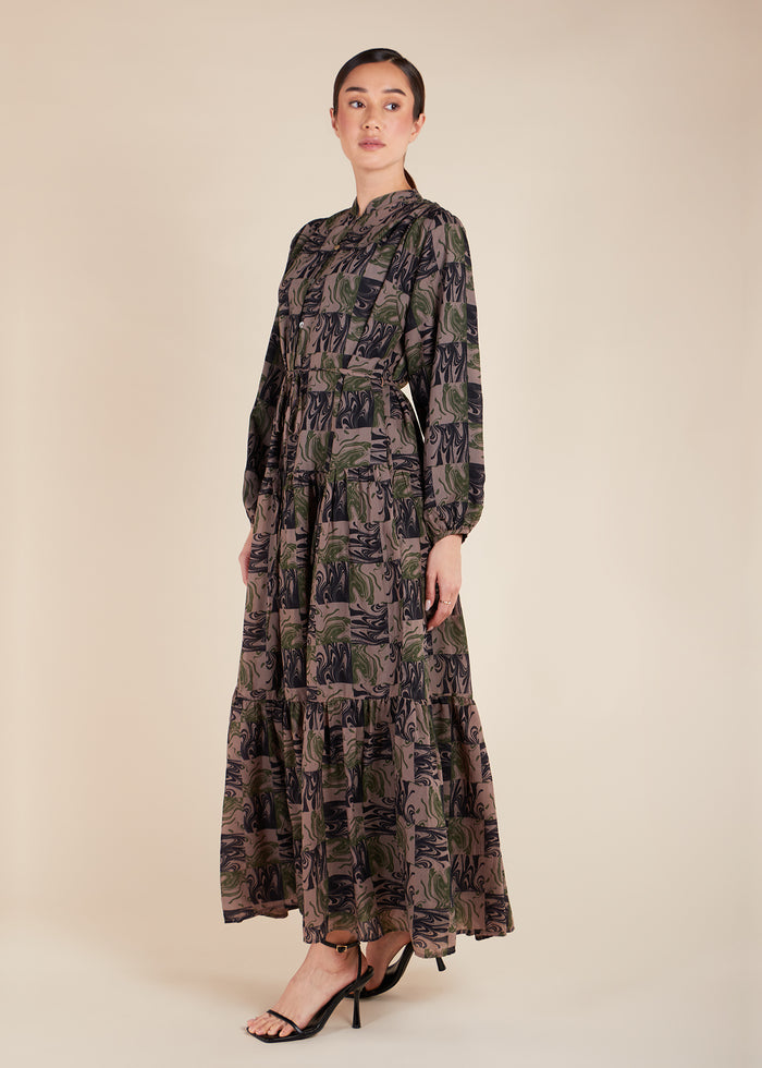 Camo Tiered Maxi - Final Sale