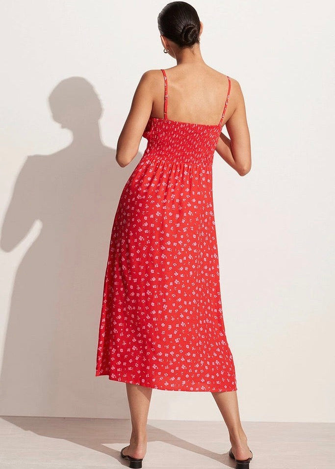Carioca Midi Dress (Sunset Floral Print)