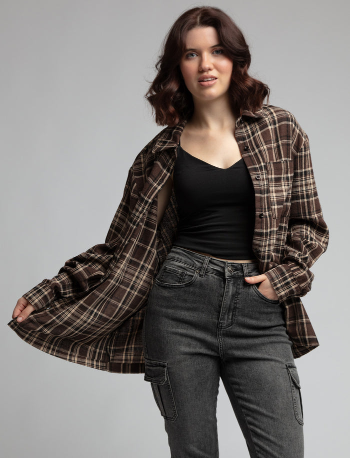 Chemise à carreaux