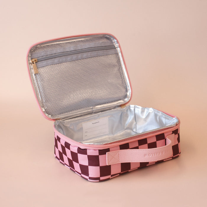 Cherry Check Mini Lunch Bag