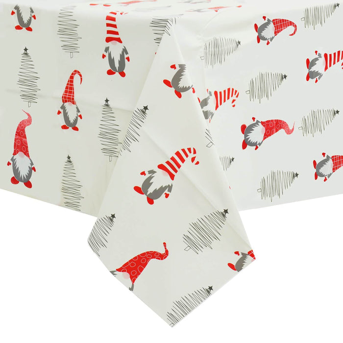 Santa & Trees - White