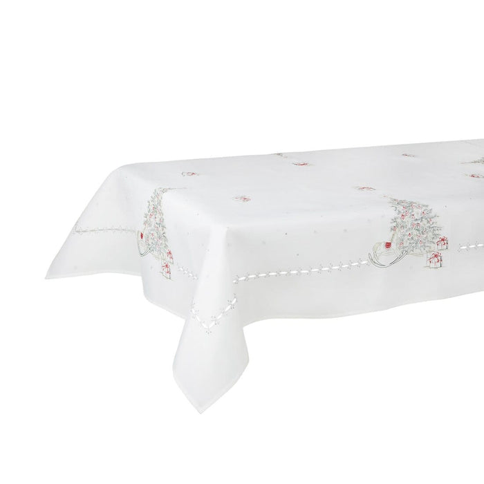 Christmas Tree Fabric Tablecloths / Napkins Xmas Decoration Colourful / 52 x 90"