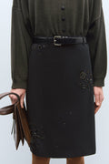 CLASSIC BELT BLACK CROCODILE 253087-B-U