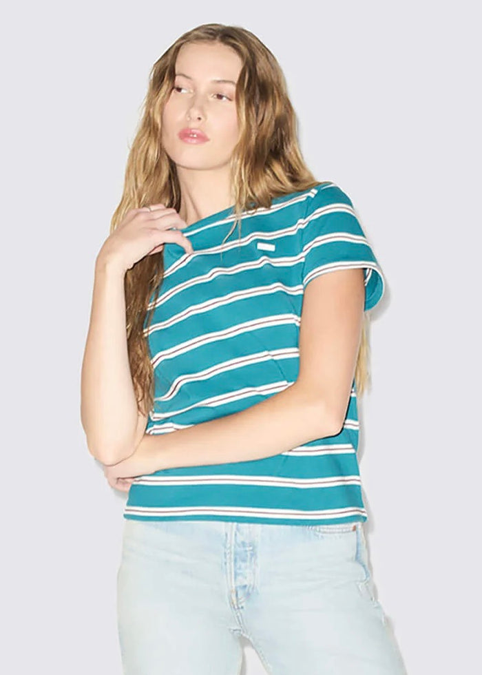 Classic Tee (Teal Stripe)