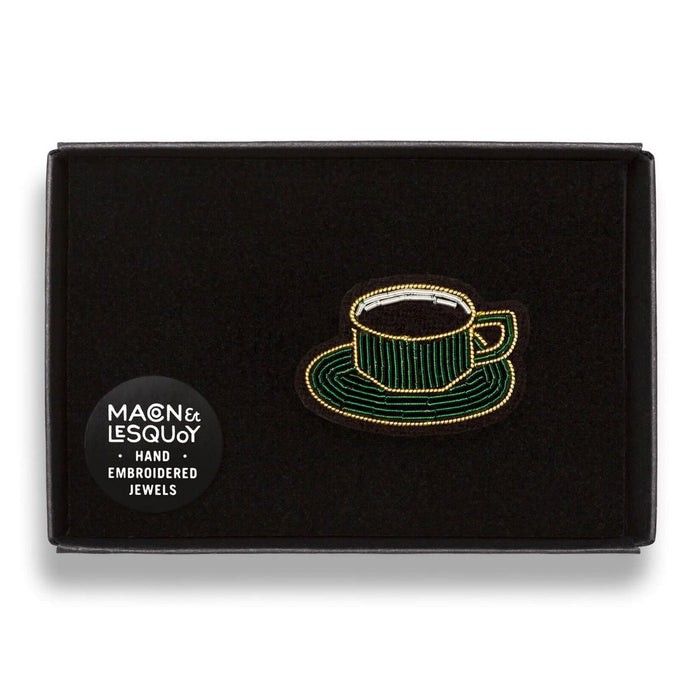 Coffee Brooch