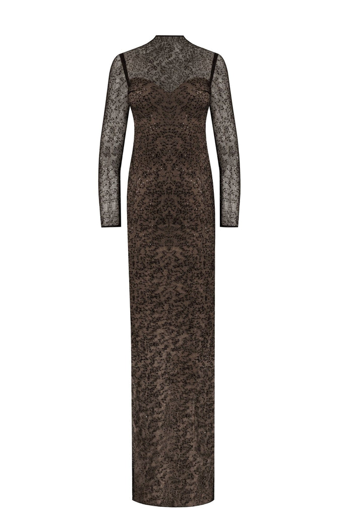 Crystal-embellished striking maxi dress - Milla