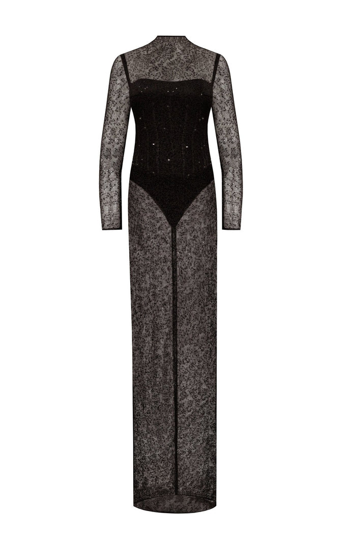 Crystal-embellished striking maxi dress - Milla