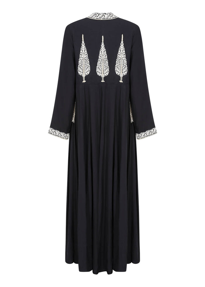 Cypress Open Abaya Black