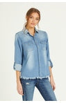DENIM RELAXED FIT WESTERN STYLE L/S SHIRT