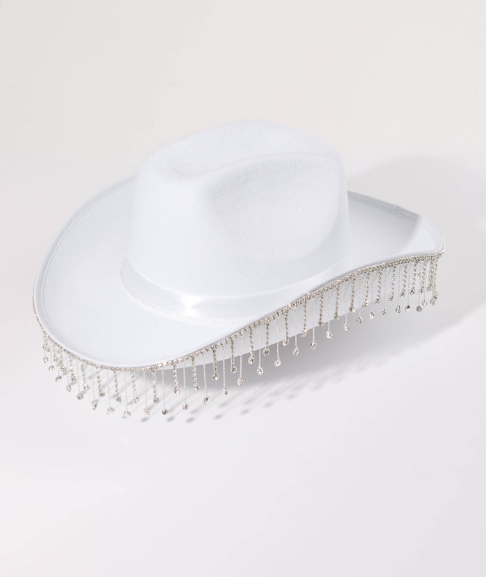 Diamante Tassel Cowboy Hat
