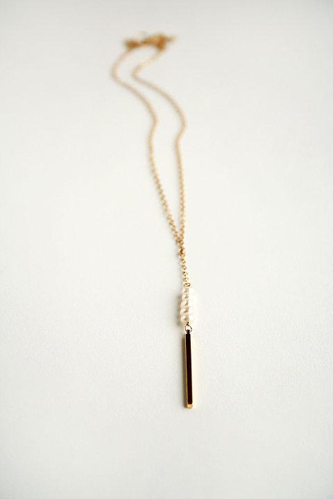 Wedding Jewelry Designs by Laura Stark Downtown Pearl Necklace