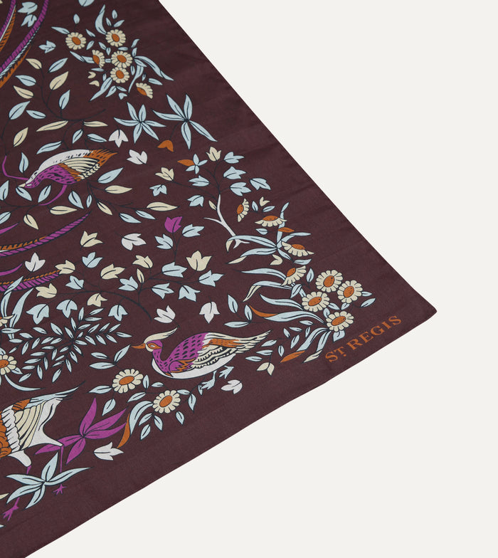 Drake’s for St. Regis Birds of Paradise Print Cotton-Silk Bandana