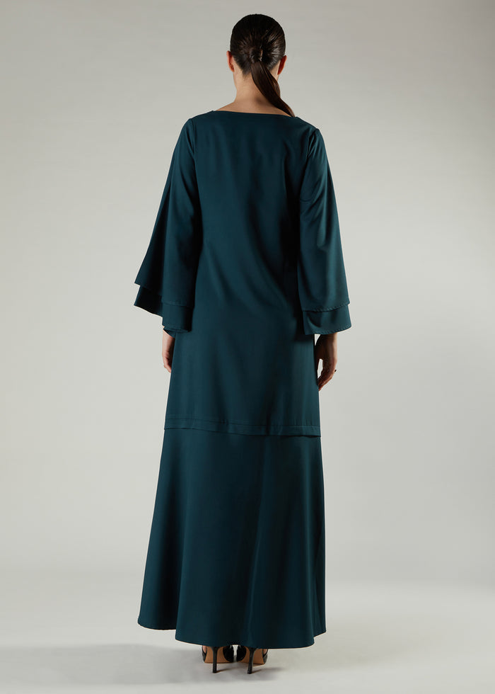 Drop Waist Abaya Moss - Final Sale