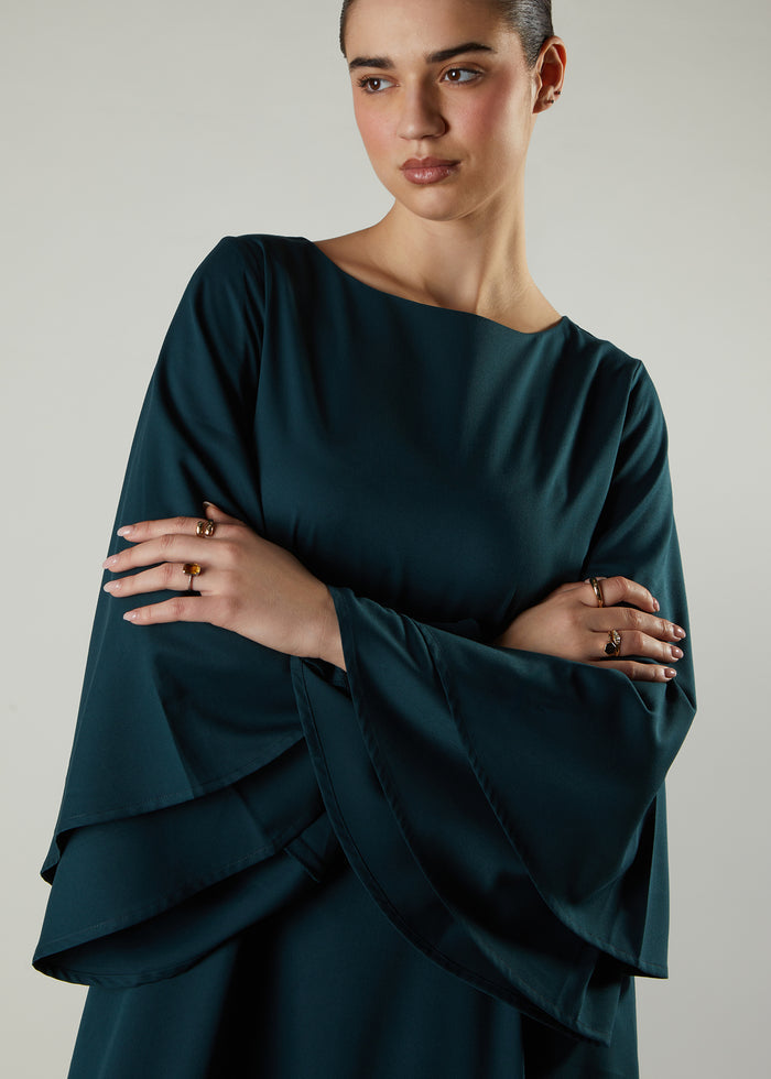 Drop Waist Abaya Moss - Final Sale