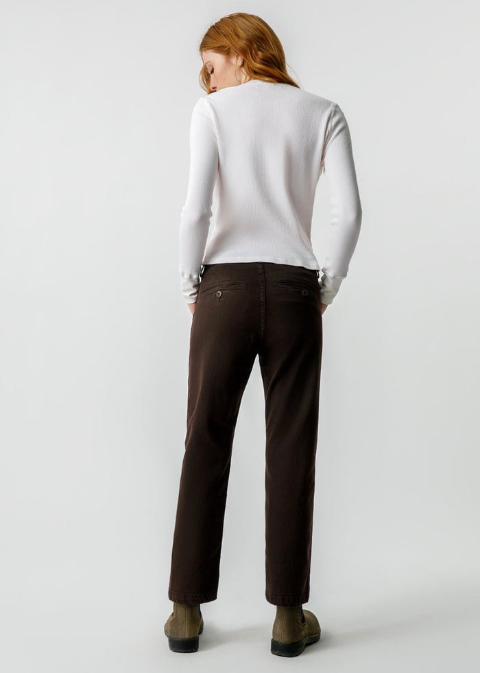 Easy Trouser Relaxed Crop Straight (Espresso)