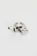 ACLER ONLINE AU ELFORD DOUBLE RING AJ241018R-SILVER-SIL-OS
