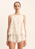 Elodie Top (Blue Blooms)