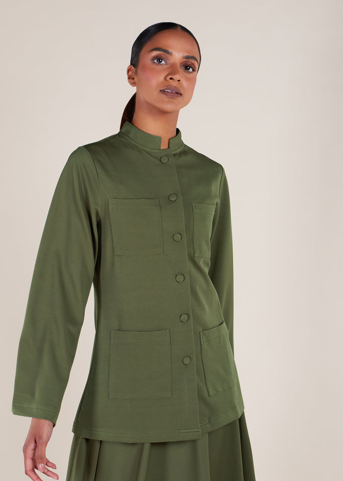 Embossed Cargo Jacket