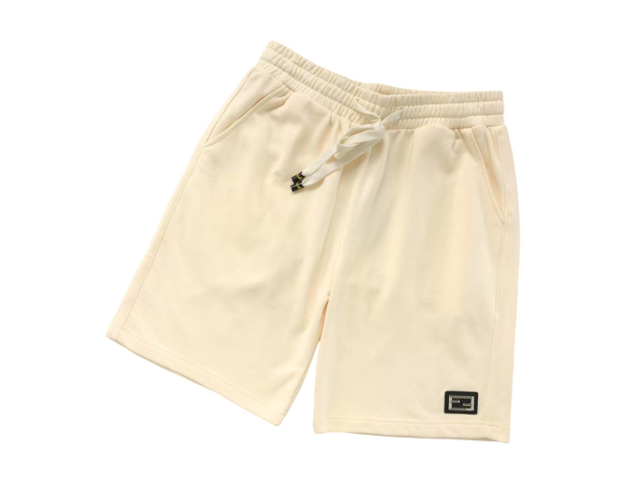 Fendi Little Square Shorts Cream