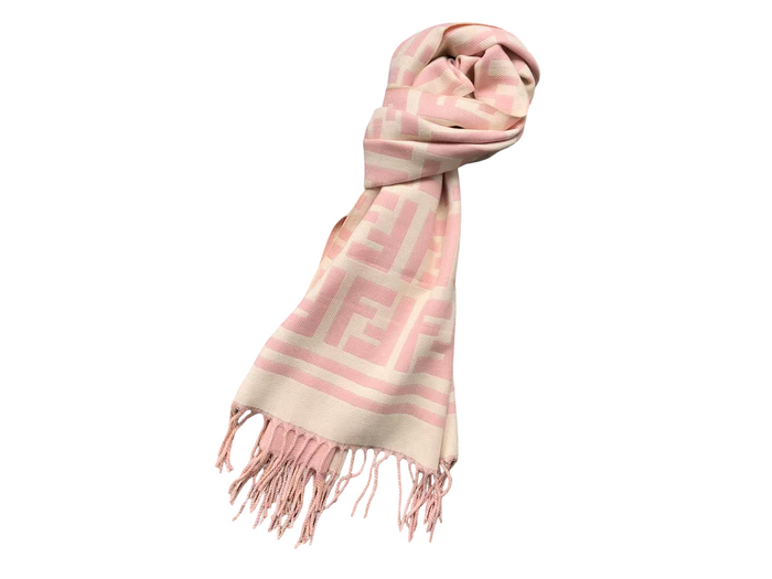 Fendi Monogram Scarves Black White/Cream/Brown/Pink/Black Brown