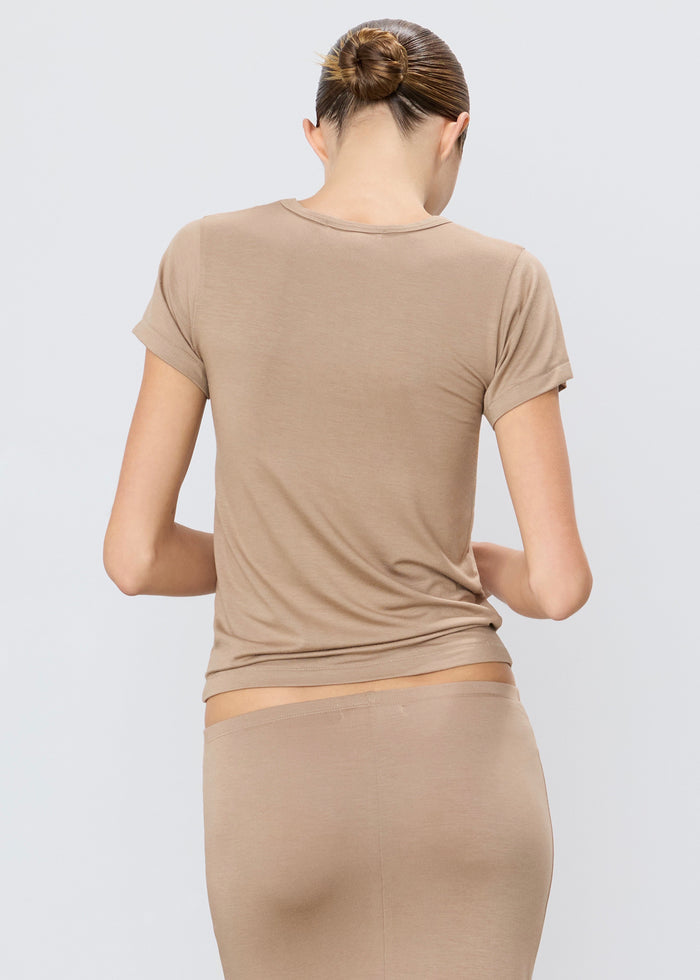 Fitted Crewneck (Taupe)