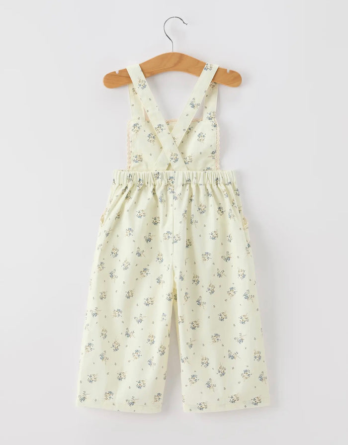 Girls Floral Jumpsuit