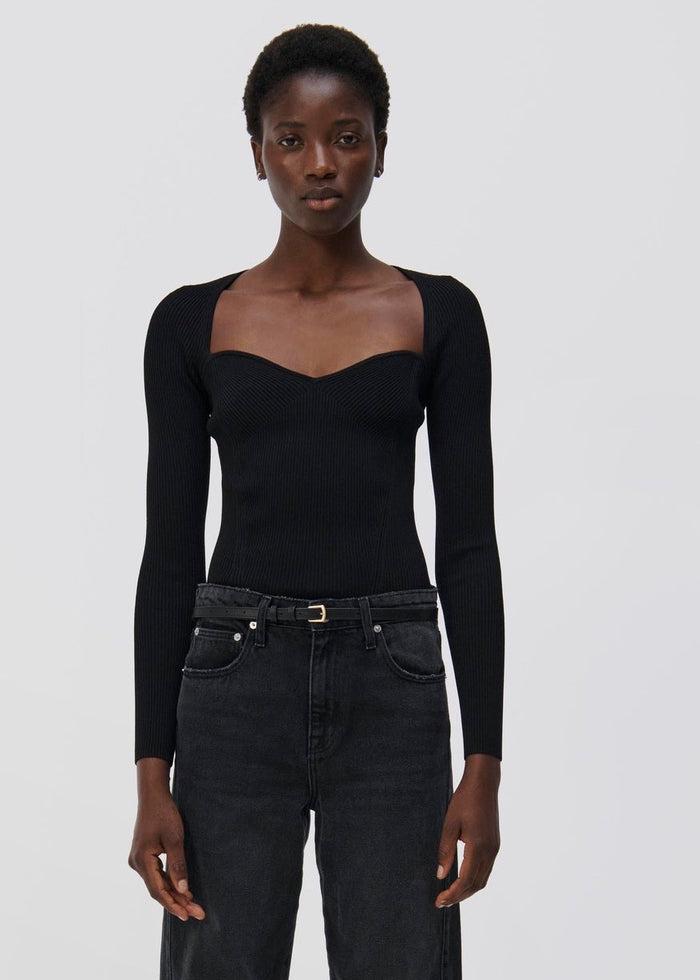 Giuliana Sweetheart Top (Black)