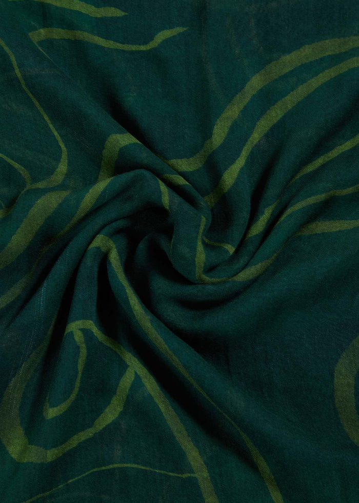 Green Swirl Premium Modal Hijab