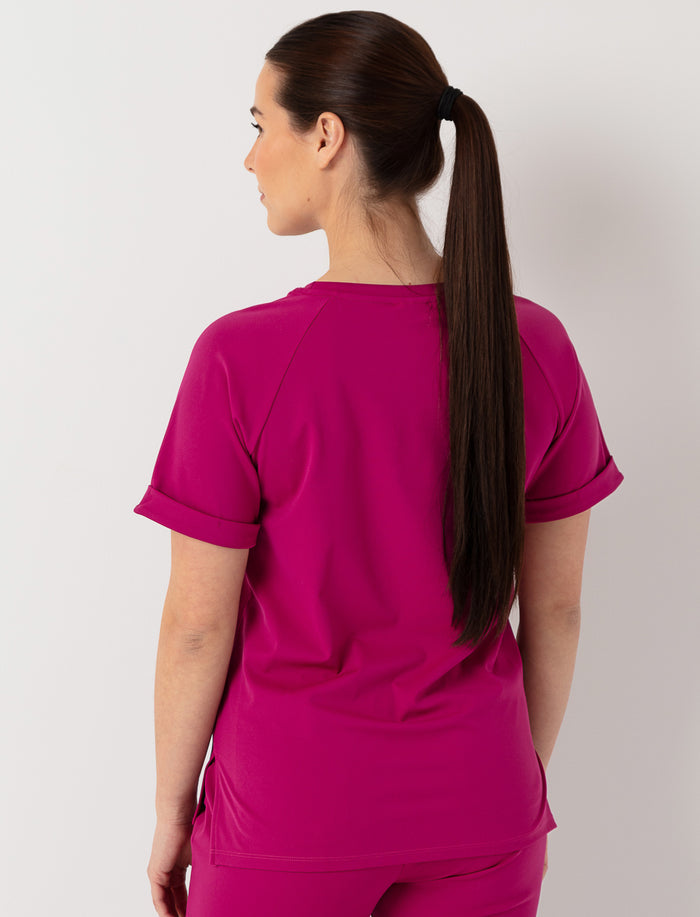 Haut d'uniforme médical à col rond