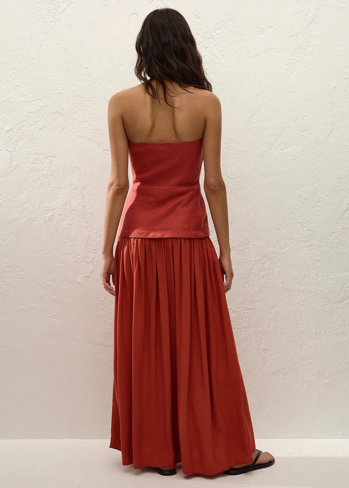 Hedy Maxi Dress (Dusty Tomato)