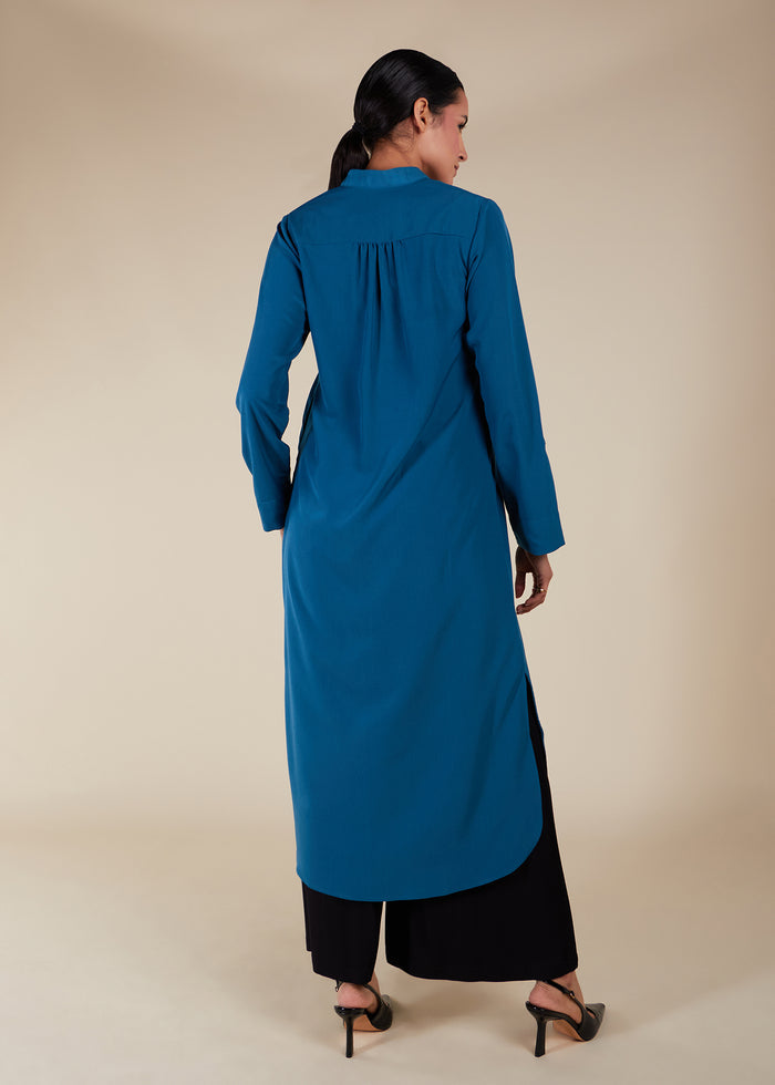 High Neck Midi Blue - Final Sale