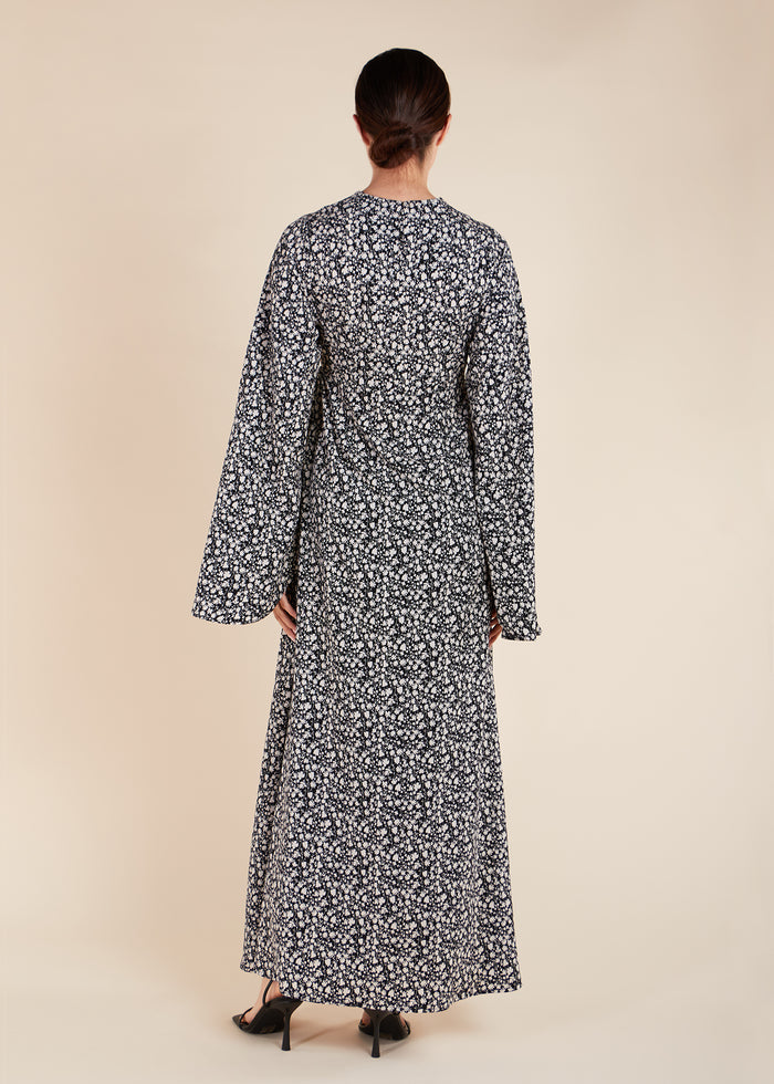 Ink Splash Floral Maxi - Final Sale