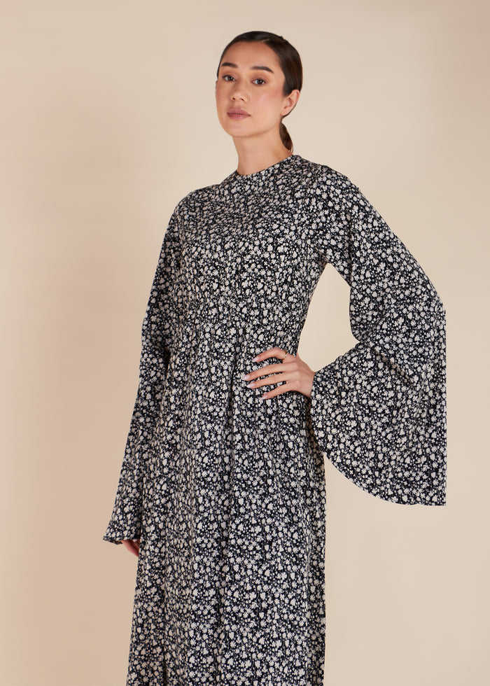 Ink Splash Floral Maxi - Final Sale