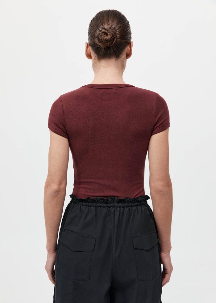 Jersey Baby Tee (Currant)
